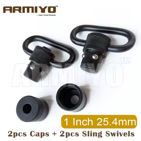 Armiyo 1 Inch 1.25" 25.4mm Ring 30-30 Lever 12GA Quick Release Tactical Gun Sling Swivel Mount Adapt
