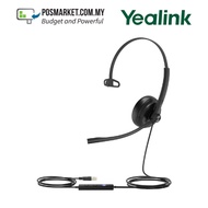 Yealink UH34 SE Mono Headset USB BerwayarUSB-A&Jack 3.5(YealinkUH34SEMono MicrosoftTeamsUSBWiredHead