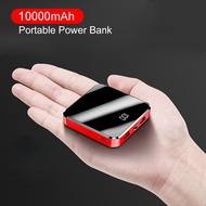 laday love Jellico 10000mAh Mini Power Bank For Xiaomi Mi Powerbank Mirror Screen Digital Display Du
