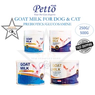 Petto Goat Milk With Multivitamins &amp; Prebiotics / Glucosamine For Cats &amp; Dogs - 250g / 500g