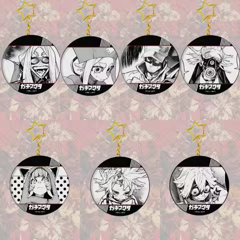 6CM Anime cute GACHIAKUTA Acrylic Keychain Model Characteristic Characters Ornament Accessories Good