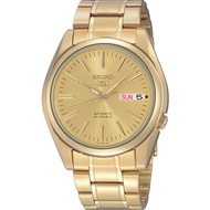 Seiko 5 Automatic Men's Gold Stainless Steel Strap Watch SNKL48K1