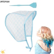 IRTJIFSSX Hair Coloring Cap, Reusable With Plastic Crochet Hook Hair Highlighting Cap,  Blue Hair Dy