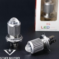 Cos yellow ball Led headlights, white phase, H4 plug for cars and motorbikes
