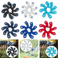 Zxpjkyu SiaBiced 8Pcs Golf Iron Club Head Covers Golf Wedge Iron Protective Headcover with Number
