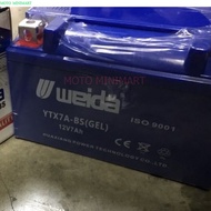 YTX7A-BS GEL BATTERY FOR ELITE/KARISMA/VF3/JET POWER125