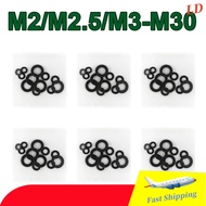 8-Grade flat washer (black) gasket GB97 flat washer metal enlarged thickened screw round meson M2/M2