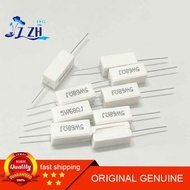 10PCS Cement Resistor 5W Horizontal 0.1 R/0.25/0.47/3/5R/6.8/10/47/100 Euro/1K/10K47K