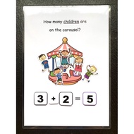 Handmade DIY Addition/Subtraction Game- “Carousel”