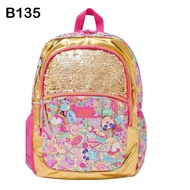 SMIGGLE SET BACKPACK TAS SMIGGLE GOLD SEQUIN