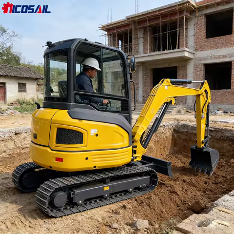 3.0 Ton Mini Excavator CE Euro 5 Compact Crawler Small Excavator for Farm Garden Construction Landsc