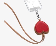 [正貨保証] 七折代購🌟 Casetify BioVeg 合成皮革愛心手機背帶 電話繩 手機繩 手機背帶 BioVeg Heart Cross-body Strap