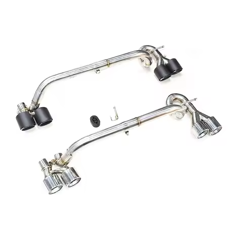 Exhaust Tip Exhaust,Stainless Steel Tailpipe Muffler for BMW 5 Series E60 520i 523i 525i 530i,Exhaus