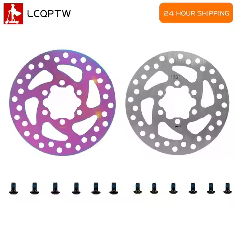 120mm Disc Brake Rotor for VSETT 9 9+ for ZERO 8X 9 Electric Scooter Stainless Steel With Screws Bra