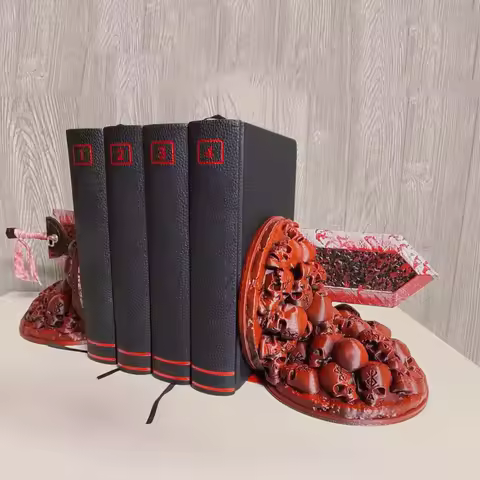 Bookends Sword Bookshelf Resin Book Nook Insert Kits Ornament Desktop Artwork Office Use Dragon Slay