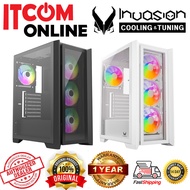 INVASION LD-520 TG ATX CASING (CS-INV-LD-520-BK/CS-INV-LD-520-WH) BLK/WHT