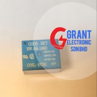Relay 6VDC, 5pin, Good Sky RW-SS-106D