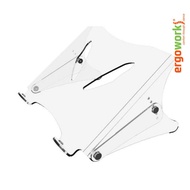 ERGOWORKS EW-98450V2 Portable Acrylic Laptop Stand Clear 350 x 280 x 5mm for Laptop up to 15.4" (39c
