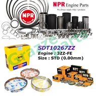 NPR Piston Ring Set STD (0.00mm) Size SDT10267ZZ for Toyota Corolla Altis 1.6 3ZZ-FE (79.0mm)