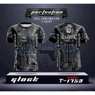 GLOCK Team T-shirt, 3D Printed High-quality Mesh Breathable Sports T-shirt