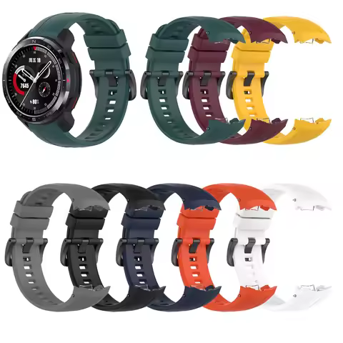 22mm Silicone Sport Wrist Strap For Huawei Honor GS Pro Smart Watch Soft TPU Bracelet For Honor Watc