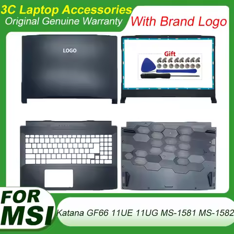 NEW For MSI Katana GF66 11UE 11UG MS-1581 MS-1582 Rear Lid TOP laptop LCD Back Cover/Front Bezel/Pal