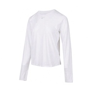 เสื้อยืดแขนยาว Nike ONE CLASSIC DF LS TOP สตรี ปี 2025, เสื้อแขนยาวไร้คอถักทออย่างดี TFN2802-100