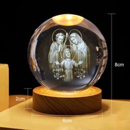 3D Combo Crystal Ball Glowing Light, Birthday Gift, Souvenir, Meaningful Girlfriend Gift