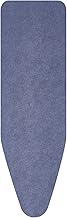 Brabantia Size B (49 x 15 IN) Replacement Ironing Board Cover with Foam &amp; Felt Padding (Denim Blue) Easy-Fit, 100% Cotton