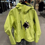 Arcteryx Chất Lượng Cao Niaojia Alpha Sv vàng đen áo khoác cho nam Và Nữ vỏ cứng Windproof Và Không