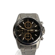 SEIKO Men's Watch Quartz Analog Stainless Steel BLK SLV 7T92-0DW0 Direct from Japan Secondhand
