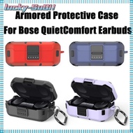 LUCKY-SUQI Armored Protective , Portable Fully Covered Anti-scratch Earphone Cover, Full Protection Hard Shells for Bose QuietComfort Earbuds Charging Boxes