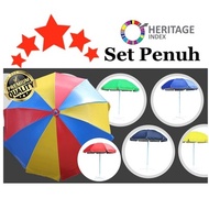7 Kaki Payung Bulat (2.1m) 7 feet Round Umbrella Night Market Canopy Kanopi Khemah Pasar Malam PVC