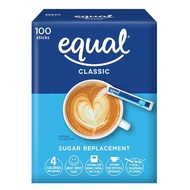 Sweetener Equal Classic Sugar Replacement 100 sticks