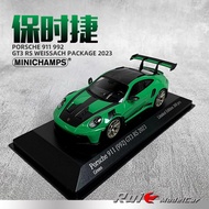 1: 43 Mini Cut Porsche Porsche 911 992 GT3 RS 2023 Car Model Collection Ornaments