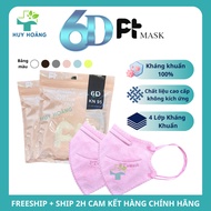 [Thùng 500 Cái] Khẩu trang 6D PT 4 lớp kháng khuẩn khẩu trang chống nắng kiểu dáng thời trang