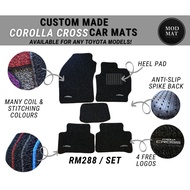 TOYOTA COROLLA CROSS AND CROSS HYBRID CUSTOM MADE COIL CAR MAT KARPET KERETA CAR CARPET