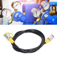 Hydraulic Pressure Test Hose M16 X 2‑1/4BSP Robust PU Sheath Coupling Small 2m/6ft for Industry