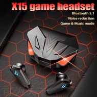 X15 TWS Wireless Bluetooth Headset LED Display Gaming Earbuds Gamer for Android iPhone Xiaomi Redmi Noice Reduction Fone Bluetooth Earphones Wireless Headphones with Mic Headset