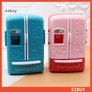 [EY] Mini Fridge Toy Cute Realistic Small Simulated Nice-looking Decorative Openable 1/12 Dollhouse Kitchen Furniture Food Toy for Micro Landscape