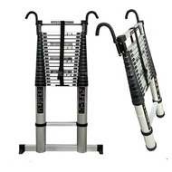 Retractable Ladder with Hook Thickened 8m Straight Ladder Aluminum Alloy Bamboo Lift Portable Engine