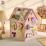 3D Busy Board - Busy House - Woodness Busy House - Montessori teaching materials toys - Board game