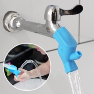 Children's Dual-use Candy-colored High Elastic Silicone Water Tap Extension Sink Children Washing Device Bathroom Kitchen Sink Faucet Guide Faucet Extenders