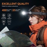 SOFIRN HS41 Headlamp 4000lm Spotlight Floodlight 21700 USB C Rechargeable Flashlight SST20 LED Power