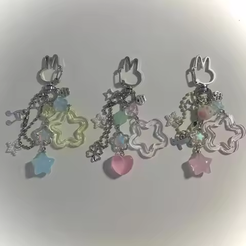 silly bunny keychains Y2K