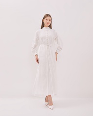 (KHUSUS BAZAR) VALINO Gamis Putih Wanita - D-ECEK06-A5