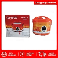 Niko Rice Cooker mejikom mini RC12G 1.2L OISHI 3 in1 Tutup Kaca Magic Com Kecil multi fungsi yongma 