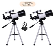 [LOVIVER] F30070 Zoom 150X Astronomical Reflector Telescope w/ Tripod for Astronomy