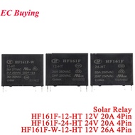 10Pcs/1pc HF161F HF161F-W 12-HT 24-HT Power Solar Relay 12VDC 24VDC DC 12V 24V 20A 26A 4Pin Relais R