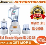 Miyako Set Blender BL-102 GS Blender Set Miyako 3in1 BL102GS